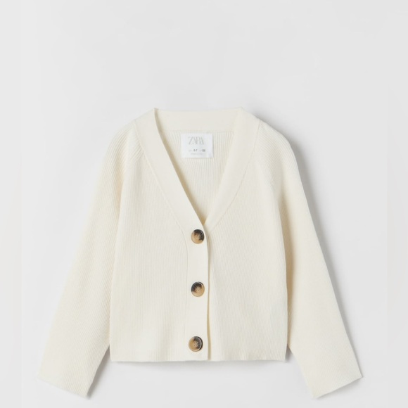 Zara Cream Kids Sweater - Picture 1 of 6